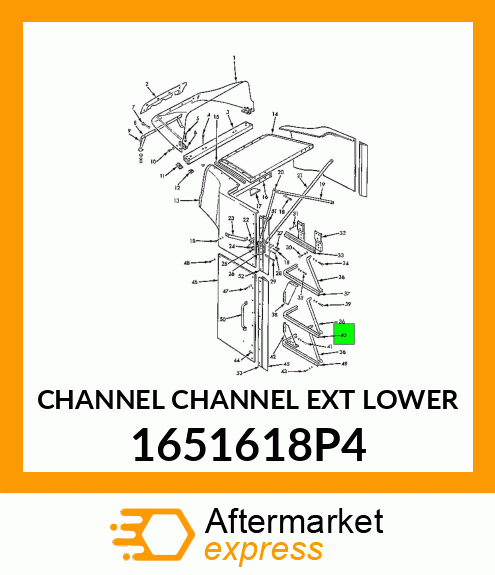 CHANNEL CHANNEL EXT LOWER 1651618P4