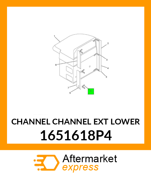 CHANNEL CHANNEL EXT LOWER 1651618P4