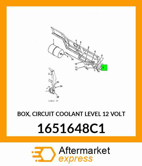 BOX, CIRCUIT COOLANT LEVEL 12 VOLT 1651648C1