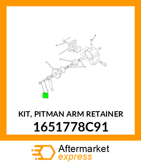 KIT, PITMAN ARM RETAINER 1651778C91