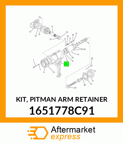 KIT, PITMAN ARM RETAINER 1651778C91