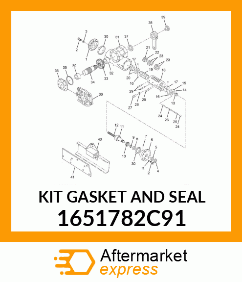 KIT GASKET AND SEAL 1651782C91