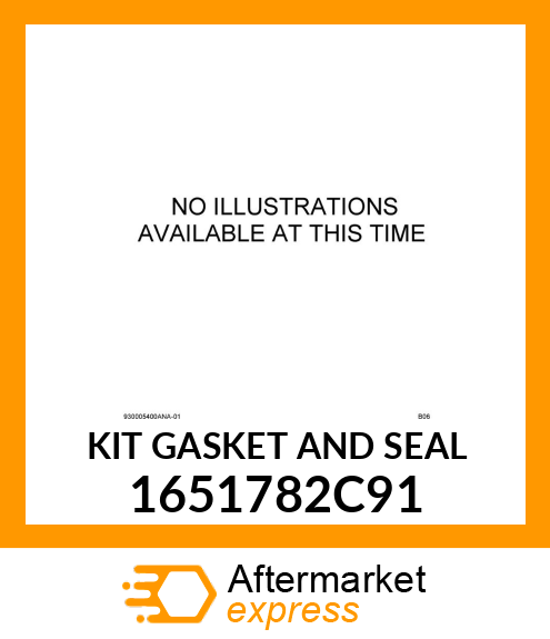 KIT GASKET AND SEAL 1651782C91