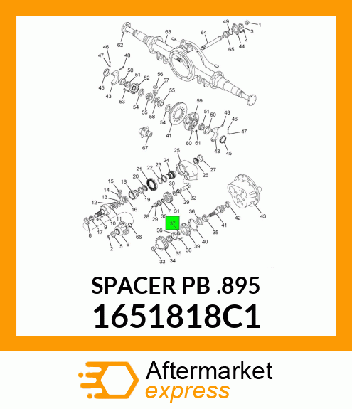 SPACER PB .895 1651818C1