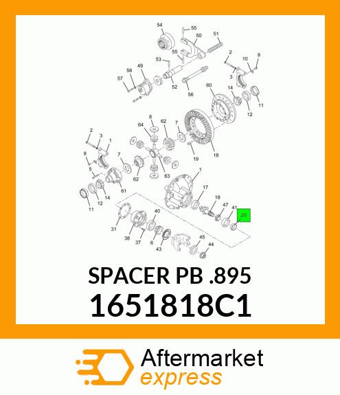 SPACER PB .895 1651818C1