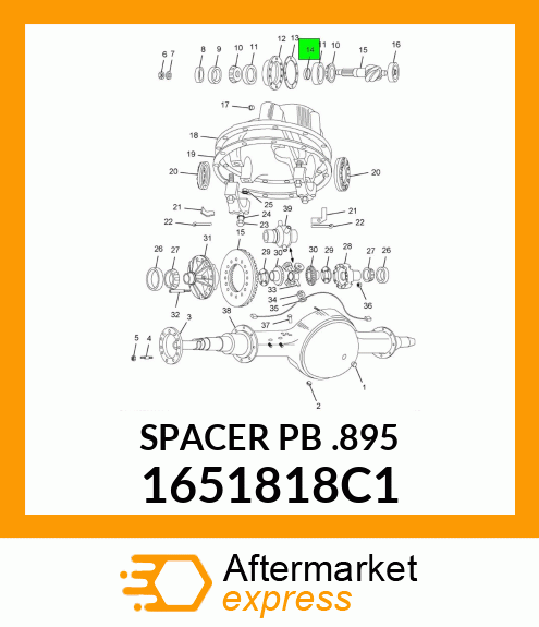 SPACER PB .895 1651818C1