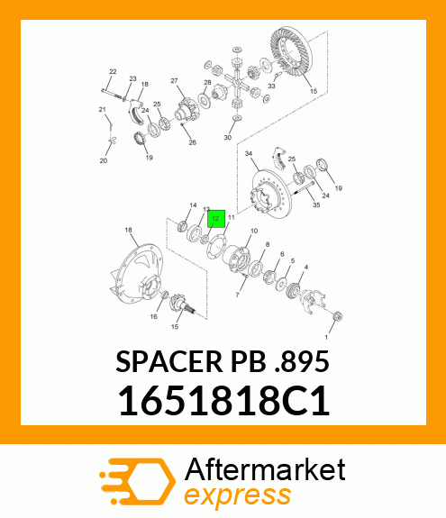 SPACER PB .895 1651818C1