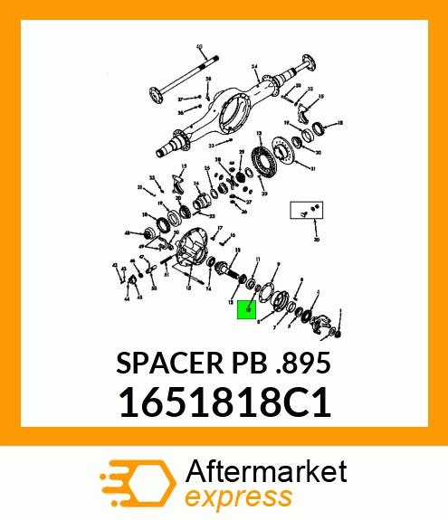 SPACER PB .895 1651818C1