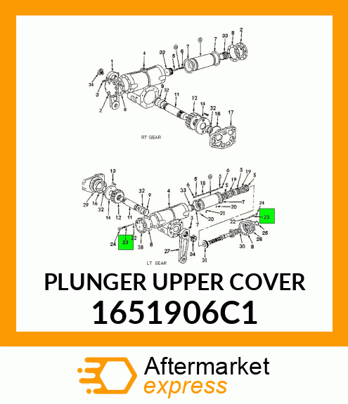 PLUNGER UPPER COVER 1651906C1