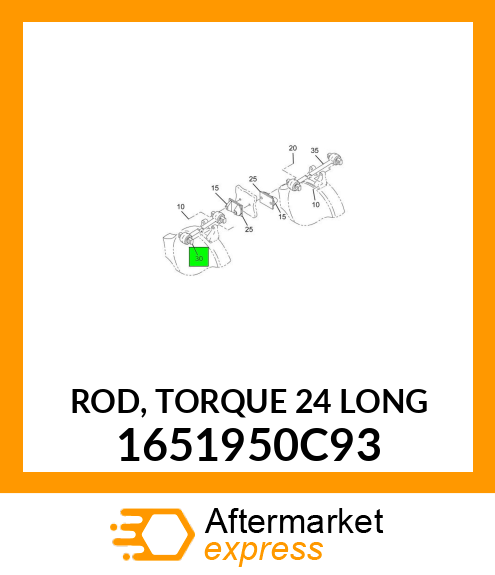 ROD, TORQUE 24" LONG 1651950C93