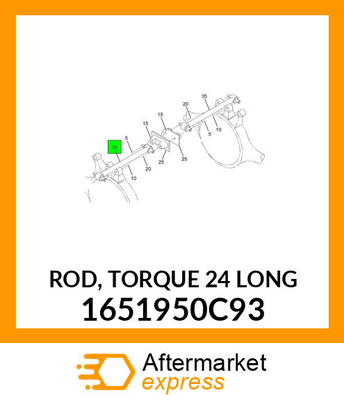 ROD, TORQUE 24" LONG 1651950C93