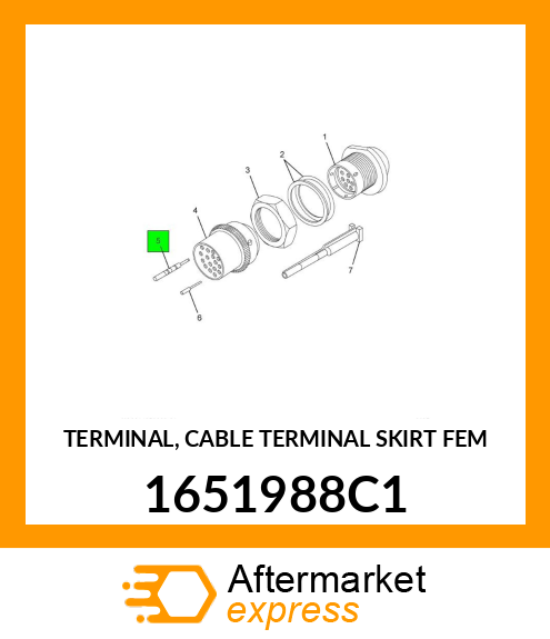 TERMINAL, CABLE TERMINAL SKIRT FEM 1651988C1