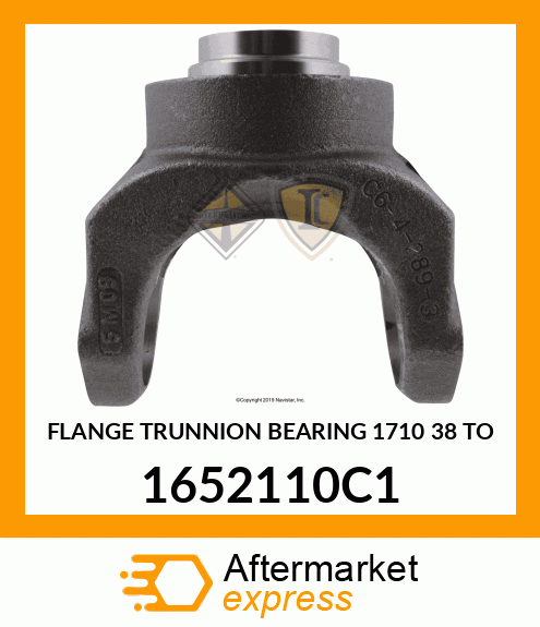 FLANGE TRUNNION BEARING 1710 38 TO 1652110C1