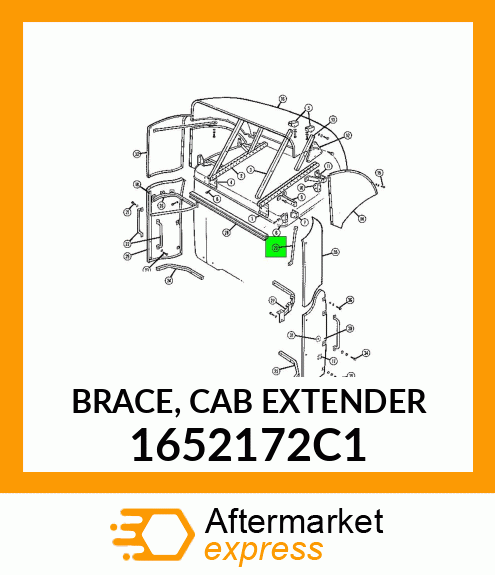 BRACE, CAB EXTENDER 1652172C1