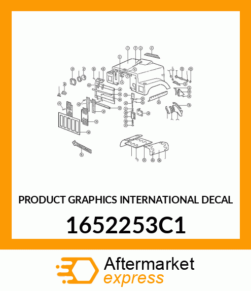 PRODUCT GRAPHICS INTERNATIONAL DECAL 1652253C1