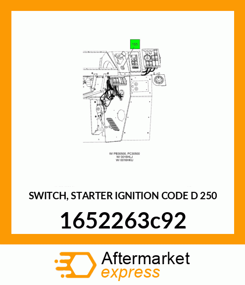 SWITCH, STARTER IGNITION CODE D 250 1652263c92