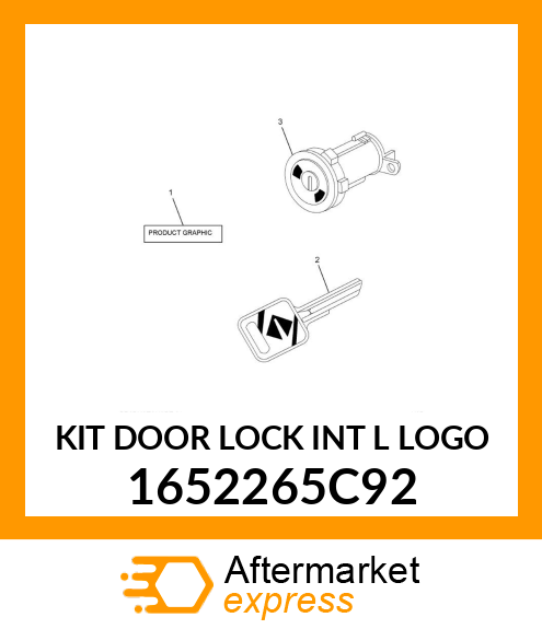 KIT DOOR LOCK INT L LOGO 1652265C92