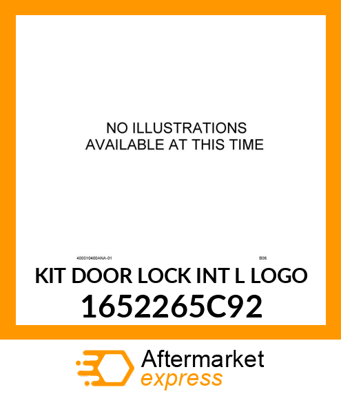 KIT DOOR LOCK INT L LOGO 1652265C92