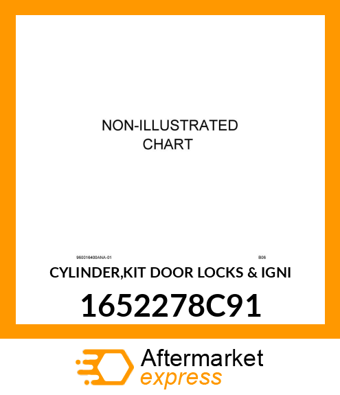 CYLINDER,KIT DOOR LOCKS & IGNI 1652278C91