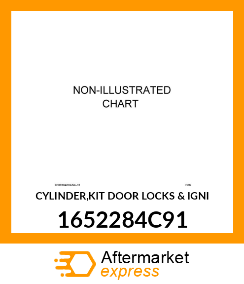 CYLINDER,KIT DOOR LOCKS & IGNI 1652284C91