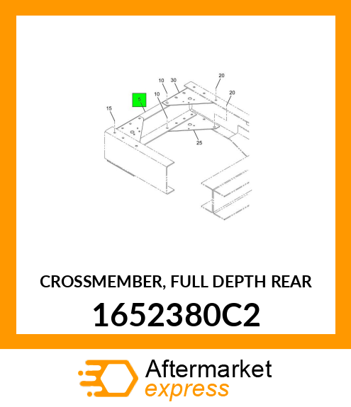 CROSSMEMBER, FULL DEPTH REAR 1652380C2