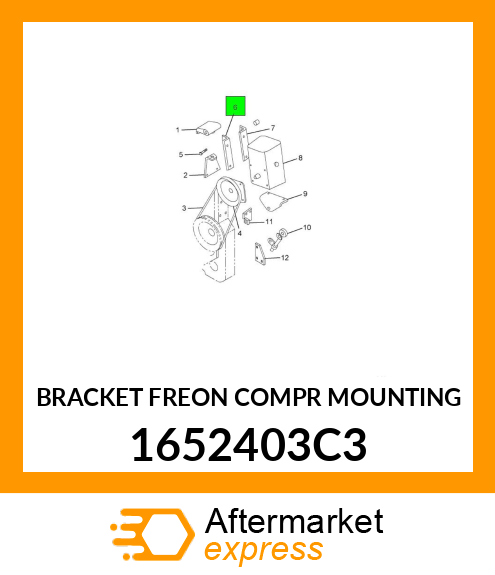 BRACKET FREON COMPR MOUNTING 1652403C3