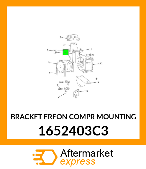 BRACKET FREON COMPR MOUNTING 1652403C3