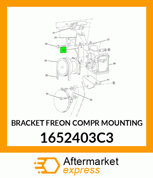 BRACKET FREON COMPR MOUNTING 1652403C3