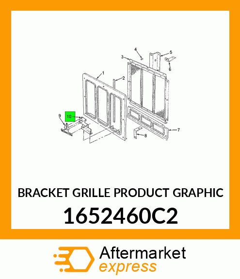 BRACKET GRILLE PRODUCT GRAPHIC 1652460C2