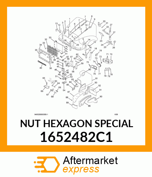 NUT HEXAGON SPECIAL 1652482C1