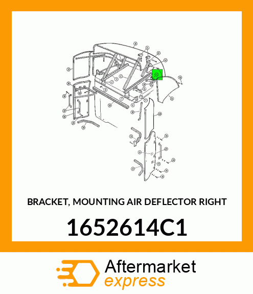 BRACKET, MOUNTING AIR DEFLECTOR RIGHT 1652614C1