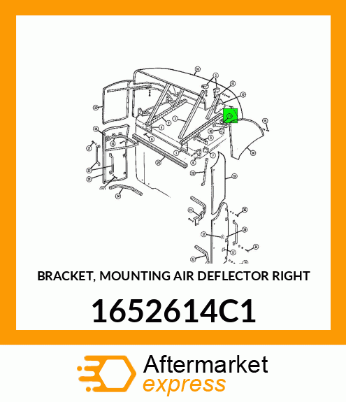 BRACKET, MOUNTING AIR DEFLECTOR RIGHT 1652614C1