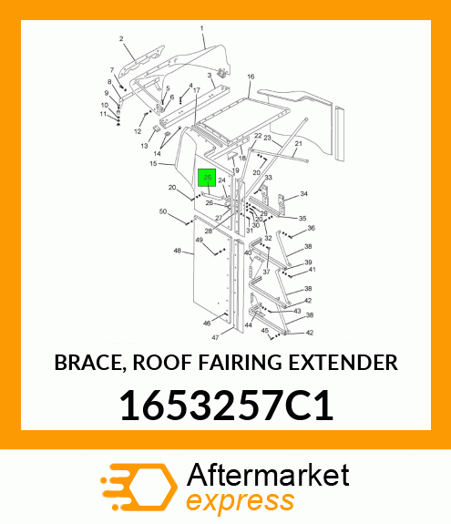 BRACE, ROOF FAIRING EXTENDER 1653257C1