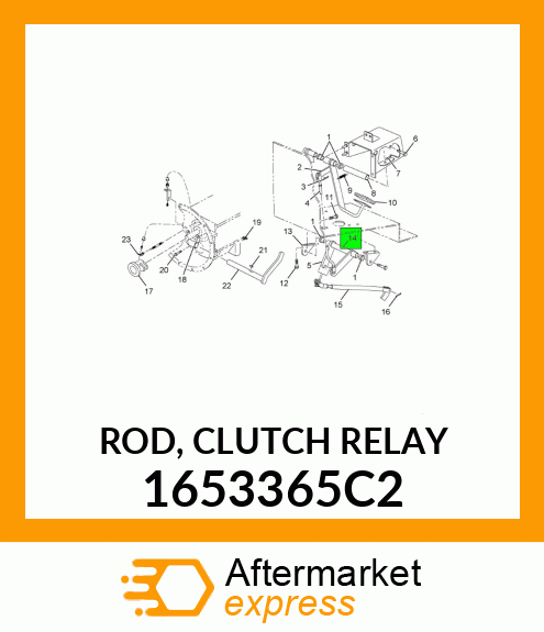 ROD, CLUTCH RELAY 1653365C2