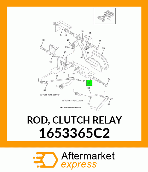 ROD, CLUTCH RELAY 1653365C2