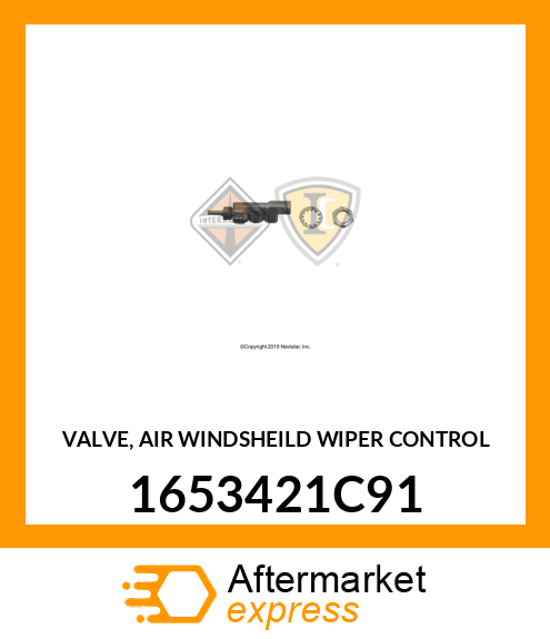 VALVE, AIR WINDSHEILD WIPER CONTROL 1653421C91