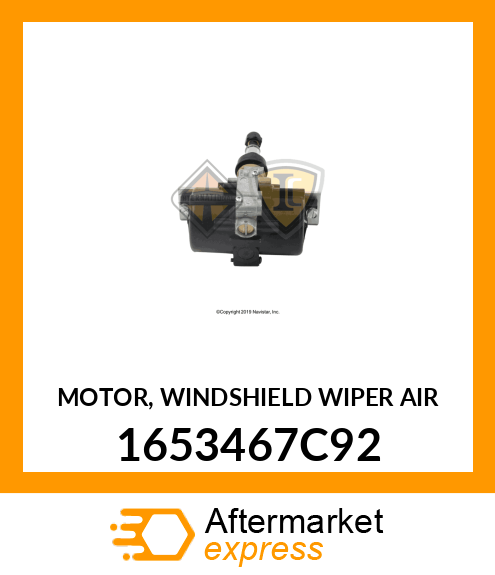 MOTOR, WINDSHIELD WIPER AIR 1653467C92