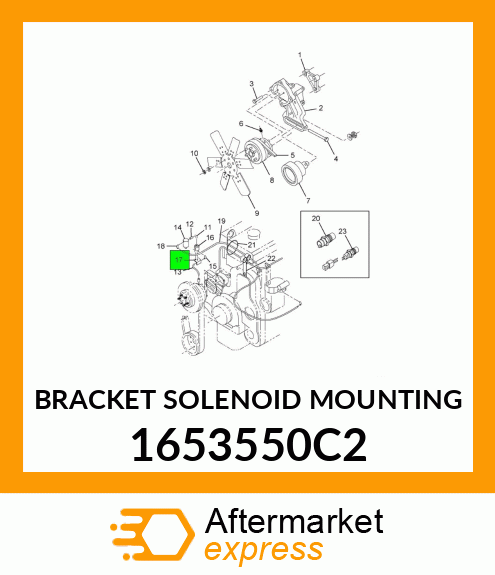 BRACKET SOLENOID MOUNTING 1653550C2