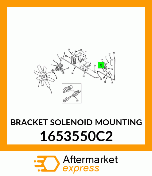 BRACKET SOLENOID MOUNTING 1653550C2