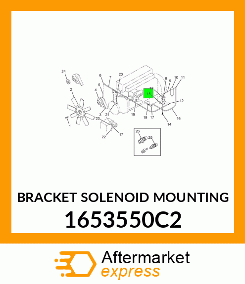 BRACKET SOLENOID MOUNTING 1653550C2