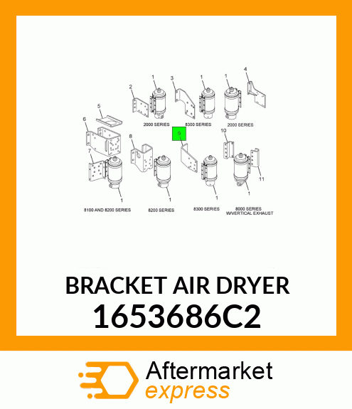 BRACKET AIR DRYER 1653686C2