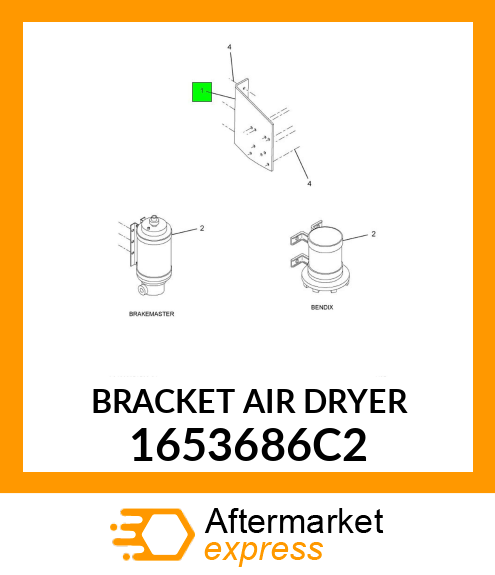 BRACKET AIR DRYER 1653686C2