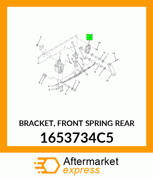 BRACKET, FRONT SPRING REAR 1653734C5