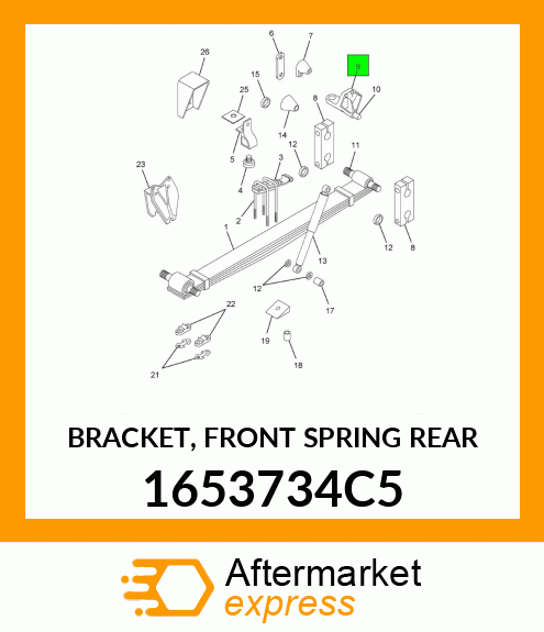 BRACKET, FRONT SPRING REAR 1653734C5