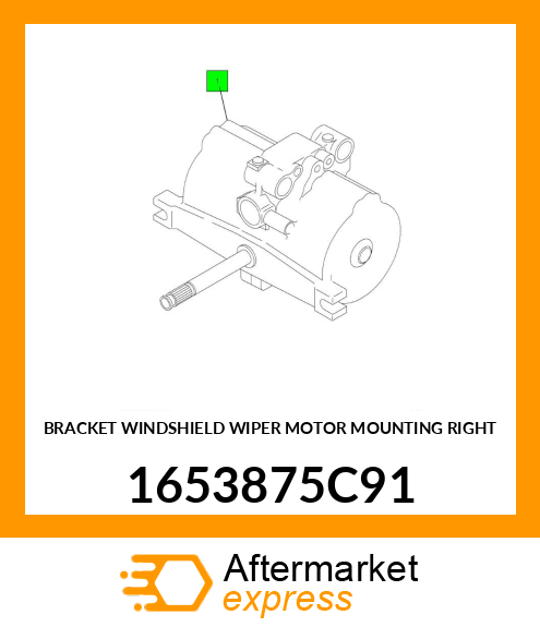 BRACKET WINDSHIELD WIPER MOTOR MOUNTING RIGHT 1653875C91