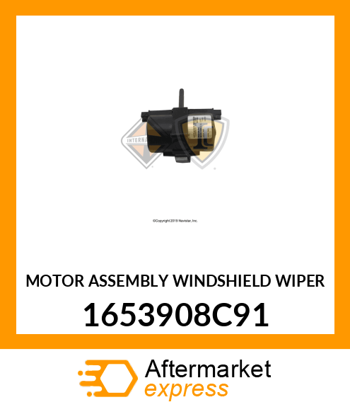 MOTOR ASSEMBLY WINDSHIELD WIPER 1653908C91