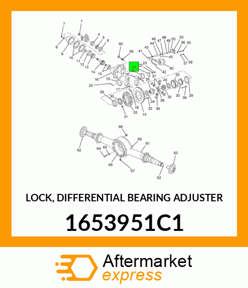 LOCK, DIFFERENTIAL BEARING ADJUSTER 1653951C1