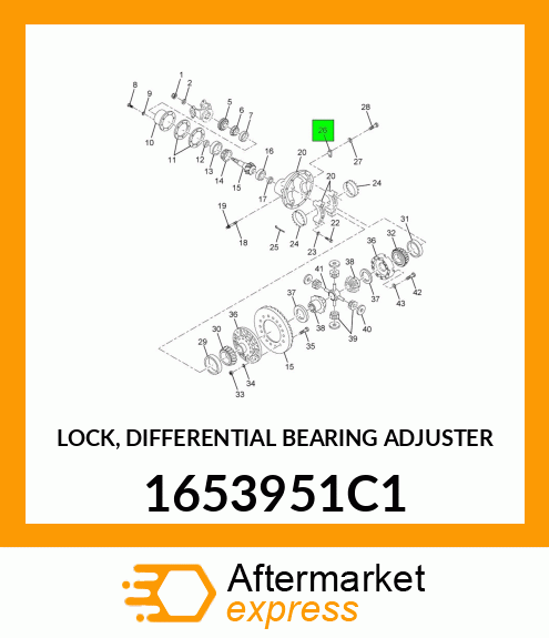 LOCK, DIFFERENTIAL BEARING ADJUSTER 1653951C1