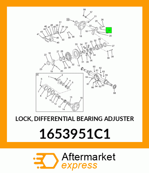 LOCK, DIFFERENTIAL BEARING ADJUSTER 1653951C1