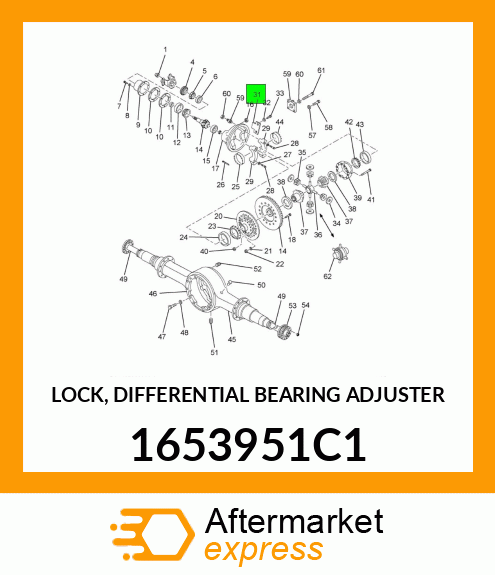 LOCK, DIFFERENTIAL BEARING ADJUSTER 1653951C1